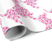 Papier Cadeau DOXIE-Coeurs (Coin rond)