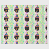 Papier Cadeau Doxie d'anniversaire (Plat)