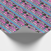 Papier Cadeau Doxie Rock and Roll (Coin)