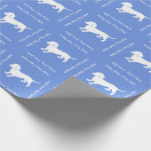 Papier Cadeau Doxies bleus faits sur commande d'anniversaire de (Coin)