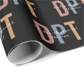 Papier Cadeau DPT Docteur en physiothérapie (Coin rond)