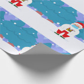Papier Cadeau dr santa claus covid masque de noël (Coin)