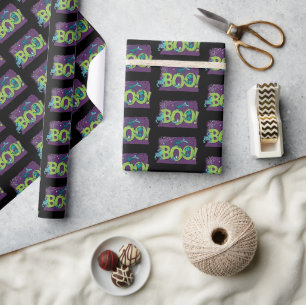Papier Cadeau Dr. Seuss BOO! Graphique Halloween