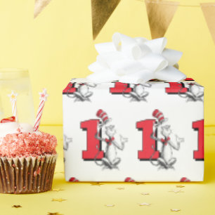 Papier Cadeau Dr. Seuss - Caractères ANNIVERSAIRE DE ENFANT