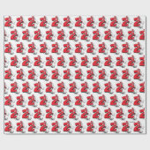 Papier Cadeau Dr. Seuss - Caractères | ANNIVERSAIRE DE ENFANT (Plat)