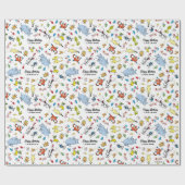 Papier Cadeau Dr. Seuss Character Confetti | ANNIVERSAIRE DE ENF (Plat)