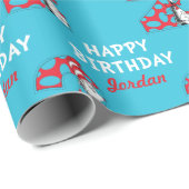 Papier Cadeau Dr Seuss | Chat dans le Casquette 2e anniversaire (Coin rond)