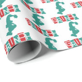 Papier Cadeau Dr. Seuss | Grinch - Rouge & Vert (Coin rond)