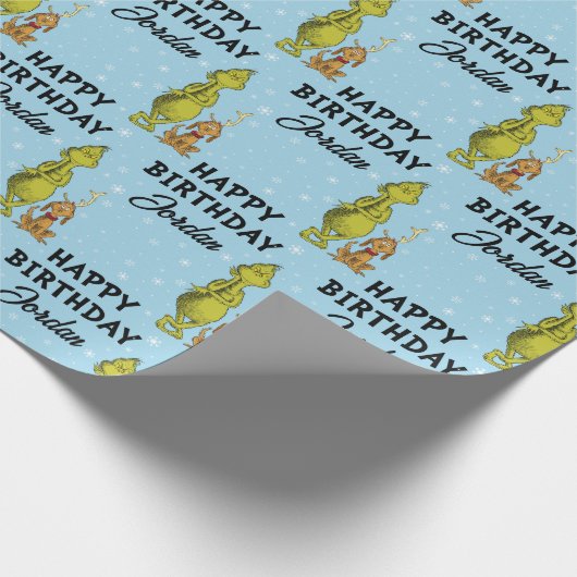 Papier Cadeau Dr Seuss | Grinch Winter Birday (Coin)