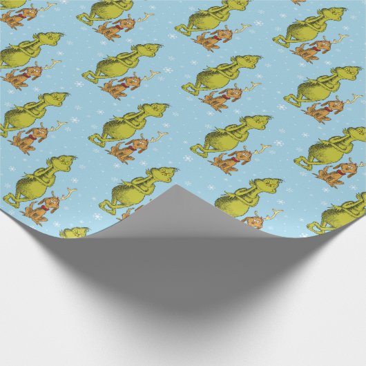 Papier Cadeau Dr Seuss | Grinch Winter Birday (Coin)