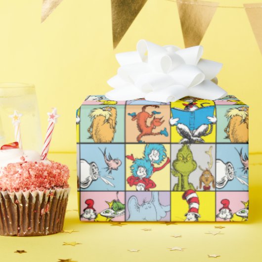 Papier Cadeau Dr. Seuss | Histoires Graphiques (Fête d'anniversaire)