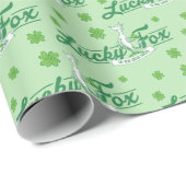 Papier Cadeau Dr Seuss | Lucky Fox Dans Ses Chaussettes Irlandai (Coin rond)
