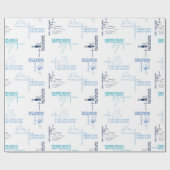 Papier Cadeau Dr Seuss | Motif de devis Fête des pères (Plat)