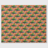 Papier Cadeau Dr Seuss | Oeufs verts et icône de jambon (Plat)