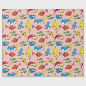 Papier Cadeau Dr Seuss | Un poisson deux Motifs de poisson (Plat)