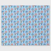 Papier Cadeau Dr Seuss | Une chose Deux graphiques patriotiques (Plat)