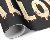 Papier Cadeau Dracula vous souhaite une nuit Éffrayante (Coin rond)