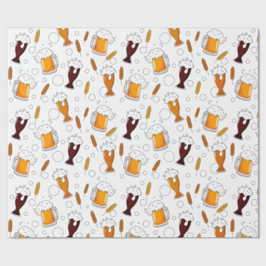 Papier Cadeau Draft beer (Plat)
