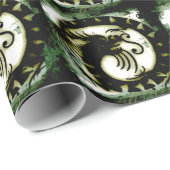 Papier Cadeau Dragon (Coin rond)