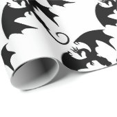 PAPIER CADEAU DRAGON (Coin rond)