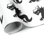 Papier Cadeau Dragon (Coin rond)