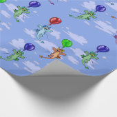 Papier Cadeau Dragon À Balles (Coin)