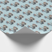Papier Cadeau Dragon Aquatique (Coin)