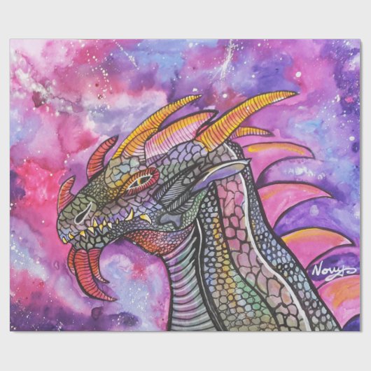 Papier Cadeau Dragon Art par Novy Wrapping Paper (Plat)