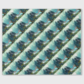 Papier Cadeau Dragon aux fées (Plat)