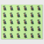 Papier Cadeau Dragon coloré (Plat)