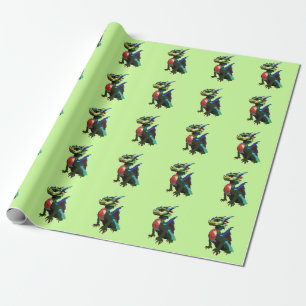 Papier Cadeau Dragon coloré