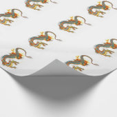 PAPIER CADEAU DRAGON COLORÉ PAR JAPONAIS (Coin)