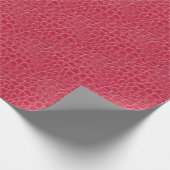 Papier Cadeau Dragon de peau de serpent/poster de animal rouges (Coin)