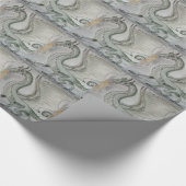 Papier Cadeau Dragon de respiration incendie (Coin)