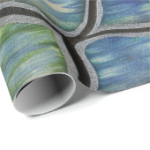 Papier Cadeau Dragon d'eau (Coin rond)