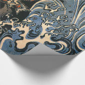 Papier Cadeau Dragon et la mer (Coin)