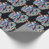 Papier Cadeau dragon floral (Coin)