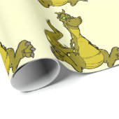 Papier Cadeau Dragon maladroit (Coin rond)