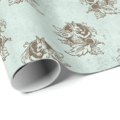 Papier Cadeau Dragon mythique (Coin rond)