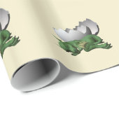 Papier Cadeau Dragon nouveau-né (Coin rond)
