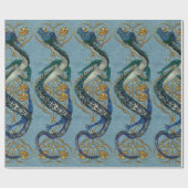 Papier Cadeau Dragon ornemental chinois (Plat)