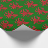 Papier Cadeau Dragon Rampant Gules (Coin)