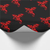 Papier Cadeau Dragon rouge (Coin)
