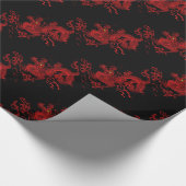 Papier Cadeau Dragon rouge (Coin)