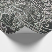 Papier Cadeau Dragon vintage de Bangkok (Coin)