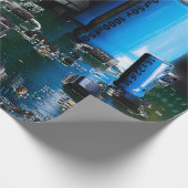 Papier Cadeau Dragon Watching Space Shuttle Launch (Coin)