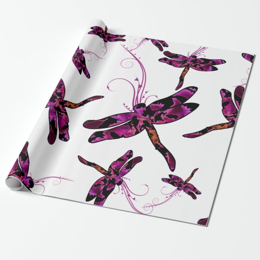 Papier Cadeau Dragonflies (Déroulé)