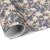 Papier Cadeau Dragonflies + Coneflowers (Coin rond)