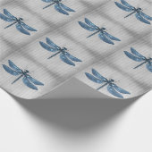 Papier Cadeau Dragonfly à bijoux bleu (Coin)