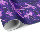 Papier Cadeau Dragonfly Disco (Coin rond)